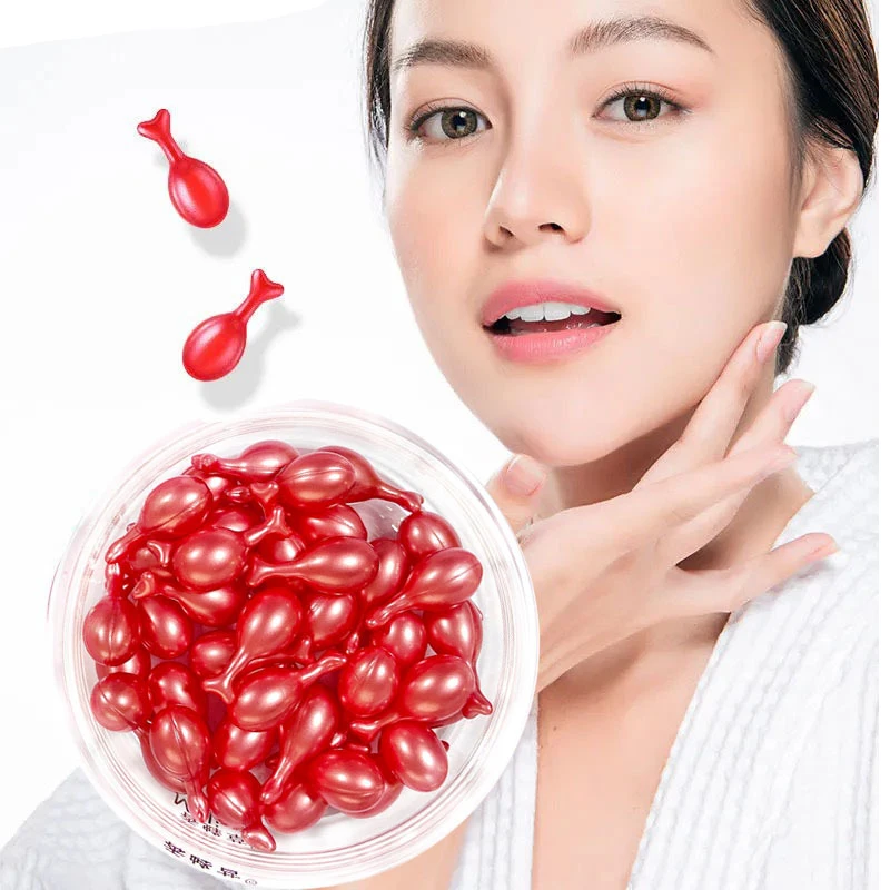 

90-10PCS Caviar Capsules Cream Anti-aging Acne Remover Whitening Face Cream Anti-Wrinkle Serum Hyaluronic Acid Capsules Serum