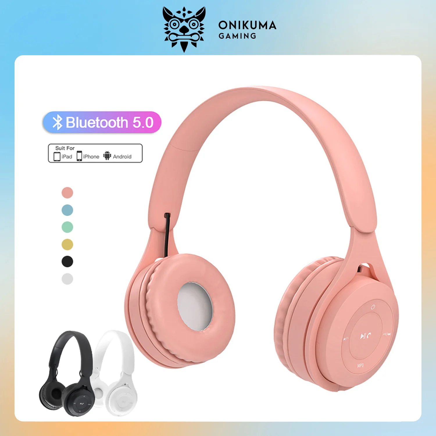 

Беспроводные наушники Macaron, Детские Bluetooth-наушники, стерео складные наушники, игровые наушники, Накладные наушники для Android ios