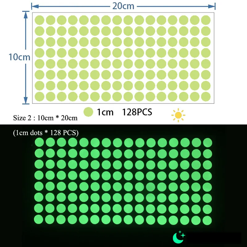 

Светящиеся круглые наклейки на стену HonC