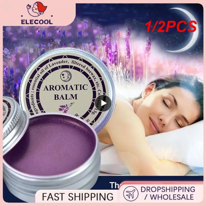 

1/2PCS Lavender Sleepless Cream Improve Sleep Soothe Mood Aromatic Balm Lavender Cream Insomnia Relax Anxiety Cream TSLM1