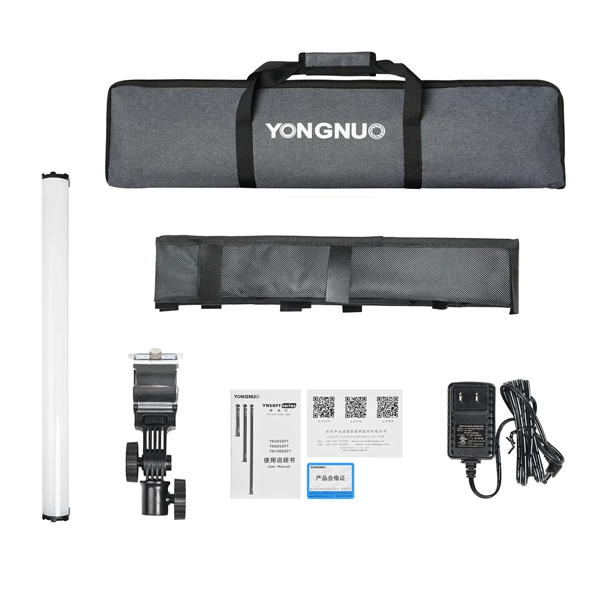 Yongnuo YN60SOFT 60Soft Tube Light 2000K-10000K RGB Красочная ледяная палочка Светодиодное освещение