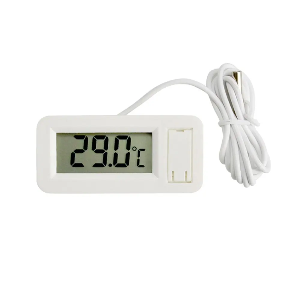 

Digital LCD Thermometer Temperature Monitors With External Probe For Fish Tank Fridge Freezer Aquarium Brooders Climb Pet