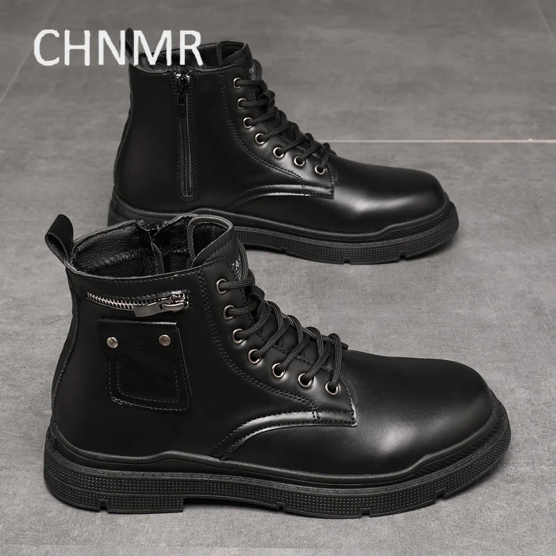 

Men Boots Thick Bottom Comfortable Wear-Resistant Non-slip Fashion Trendy All-match Explosive Style Spring and Autumn Main Push