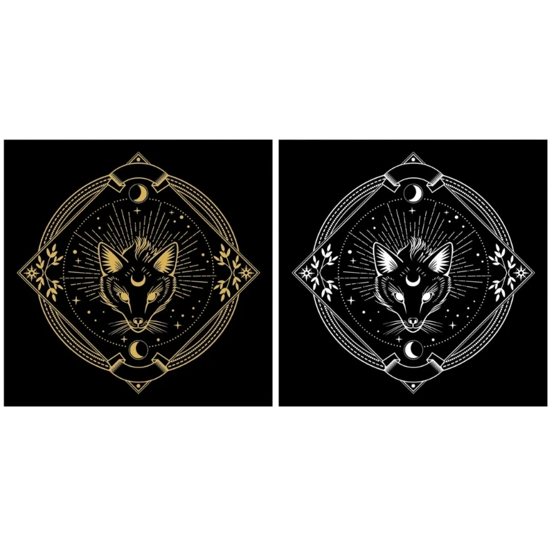 

Квадратный маятниковый коврик, скатерть для алтаря, Настольная скатерть для настольных игр, коврик для карт, РУНИЧЕСКАЯ СКАТЕРТЬ