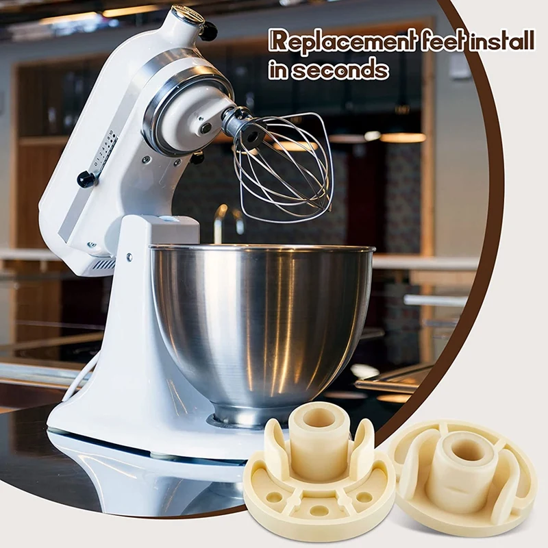5Pcs Mixer Foot Bottom Pad Stand Attachment Replacement Mixer Accessories Compatible For Kitchenaid Mixer 9709707