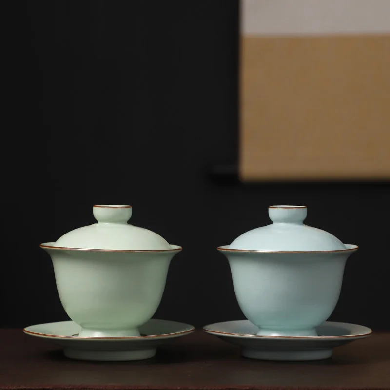 Чайная посуда Gaiwan Chawan набор из чаши для супа китайские кружки кунг-фу фарфоровая