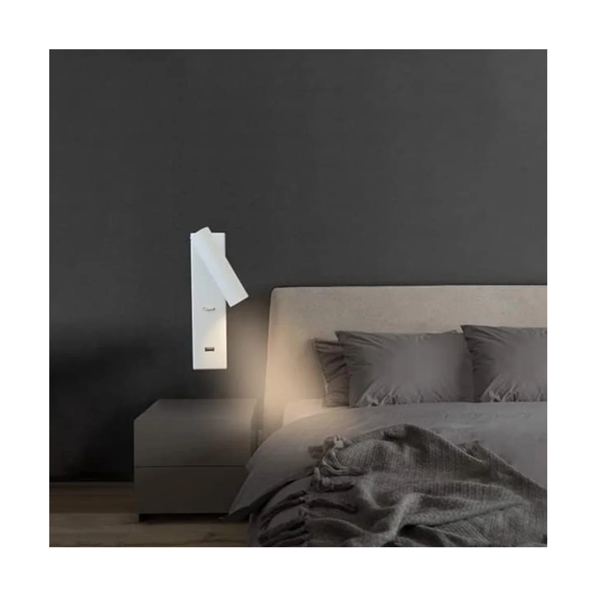 Лампа перезаряжаемая настенная лампа гостиничная Инженерная прикроватная