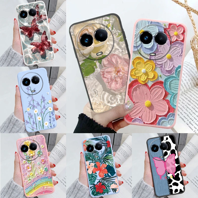 Для Realme 9 10 Pro Plus 11x12 12x C35 13 C55 C65 C67 Narzo 50A Pirme 60x GT Neo 2 Master с градиентом в виде бабочки