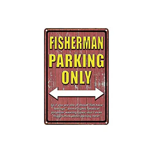 Металлический знак &quotРыболовная стоянка&quot