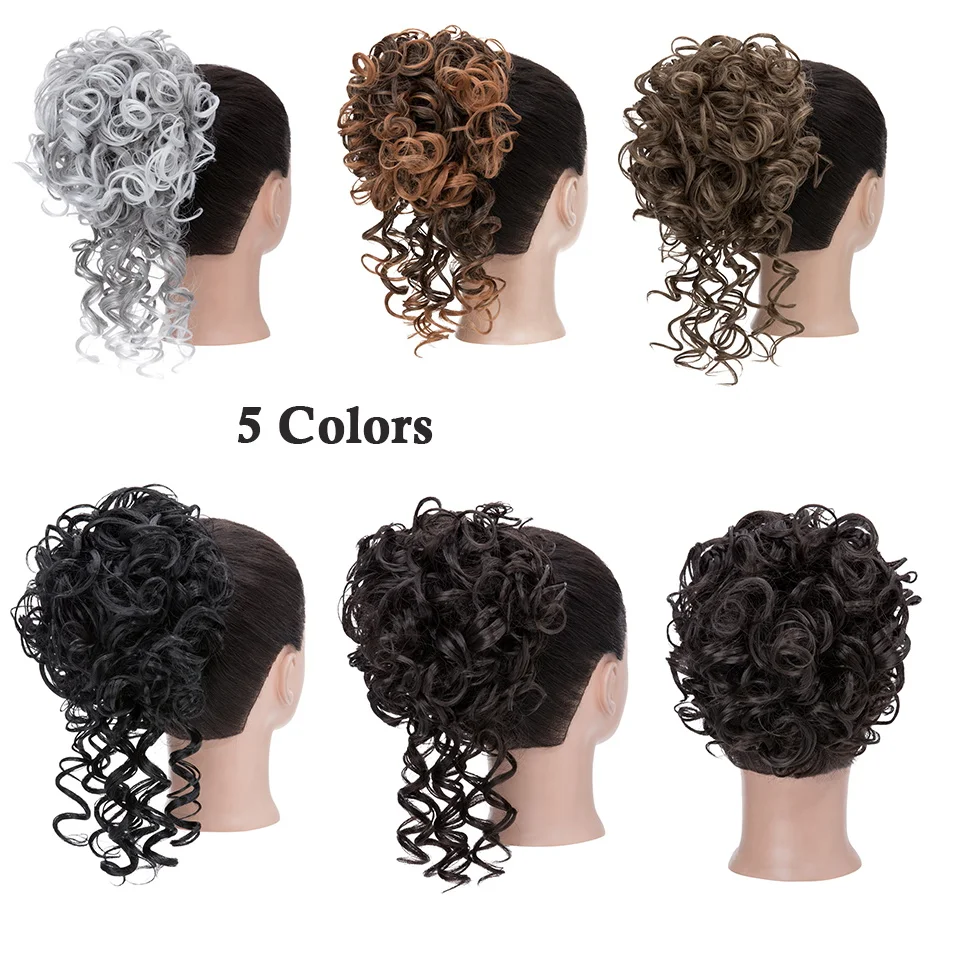 Benehair Curly Синтетический Шиньон 90 Г На Клипсе Для Женщин С Волнистыми Длинными