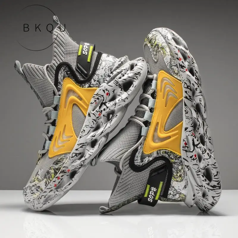 

High Quality Blade Running Shoes for Men Breathable Mesh Designer Sneakers Man Jogging Walking Athletics Trainer Sports Shoes