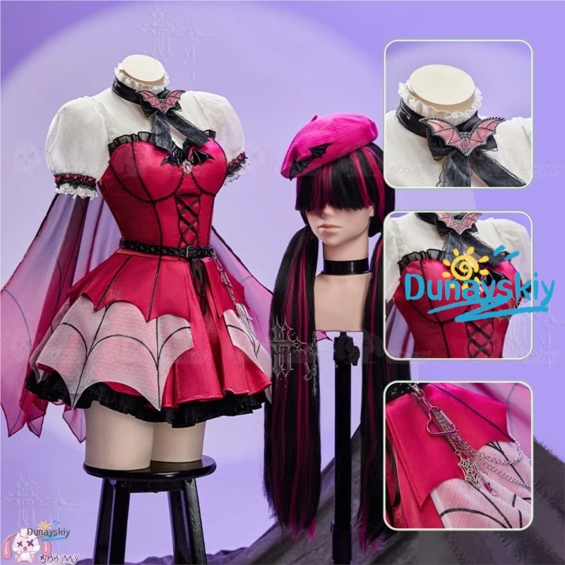 Фото Костюм для косплея Monster High Draculaura в стиле гот-лолита, фанатский дизайн, парик, на Хэллоуин, Рождество, Комик-кон, для женщин и мужчин, милое платье №4