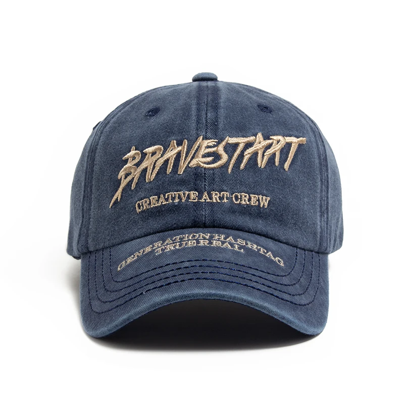 Кепка с вышивкой для мужчин и женщин Модная хлопковая бейсболка мягким верхом