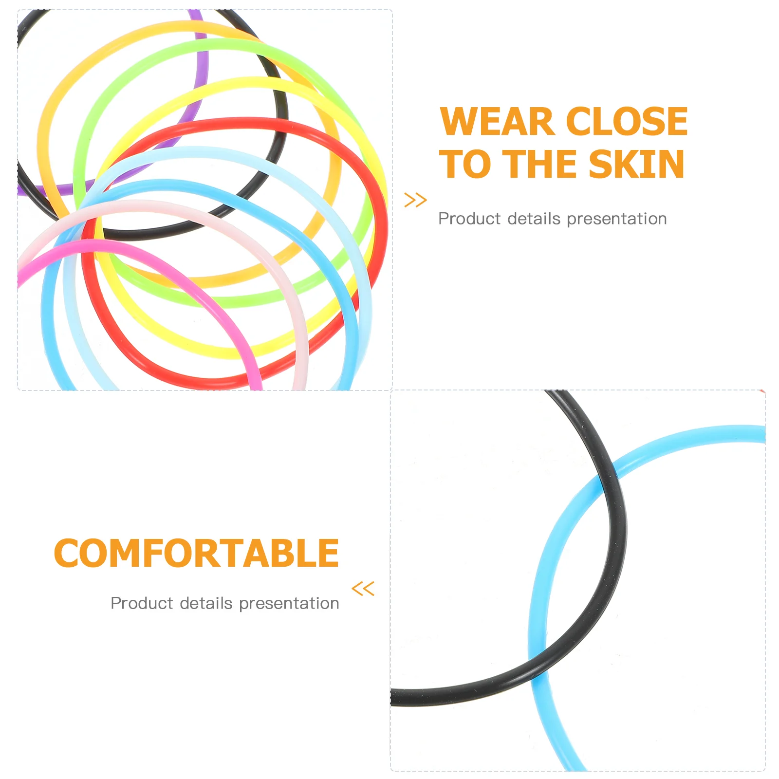 10 шт. силиконовый ремешок-браслет для мужчин и женщин желейные браслеты неоновые