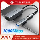 Кабель USB C LAN адаптер к сети Ethernet 1000 Мбитс для ПК Dell Lenovo RJ45 адаптер USB C сетевая карта C361