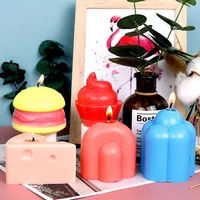 cheeseburger silicone mould cupcake candle mould diy various styles handmade soap making epoxy mould cake decorating mould