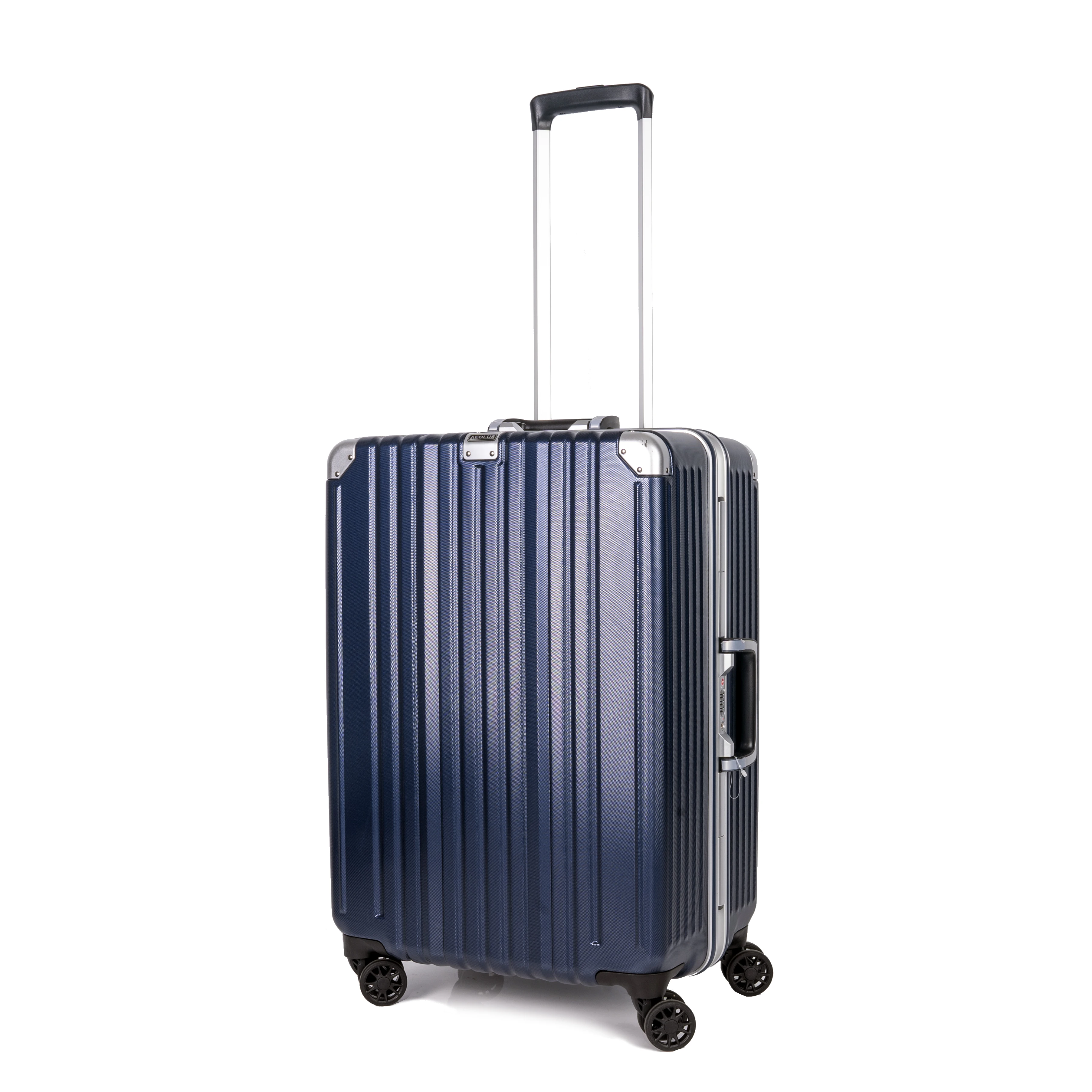 Durable aluminum suitcase TSA lock suitcase universal wheel