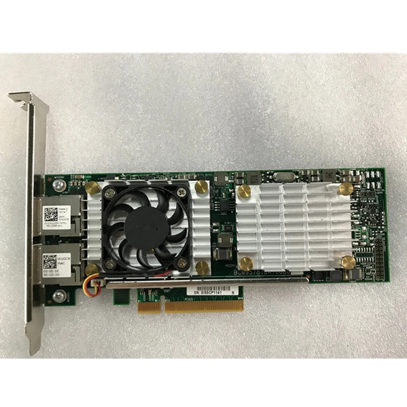 

Broadcom 57810A 10Gb Dual Port 10 Gigabit Network Card 0W1GCR 0HN10N