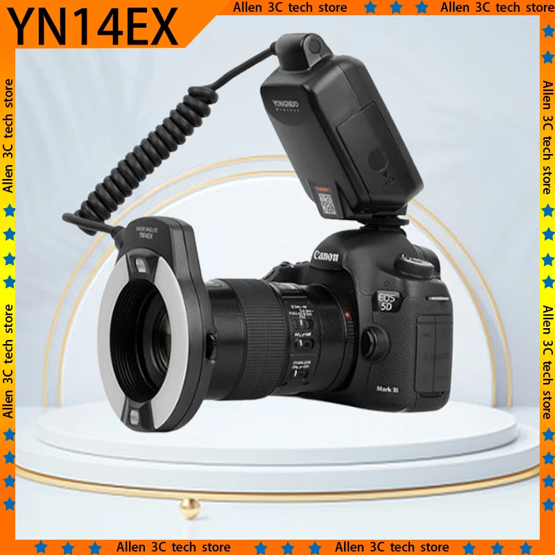 Оригинальный YONGNUO YN14EX Macro TTL Speedlite светодиодный адаптер для вспышки кольцо с