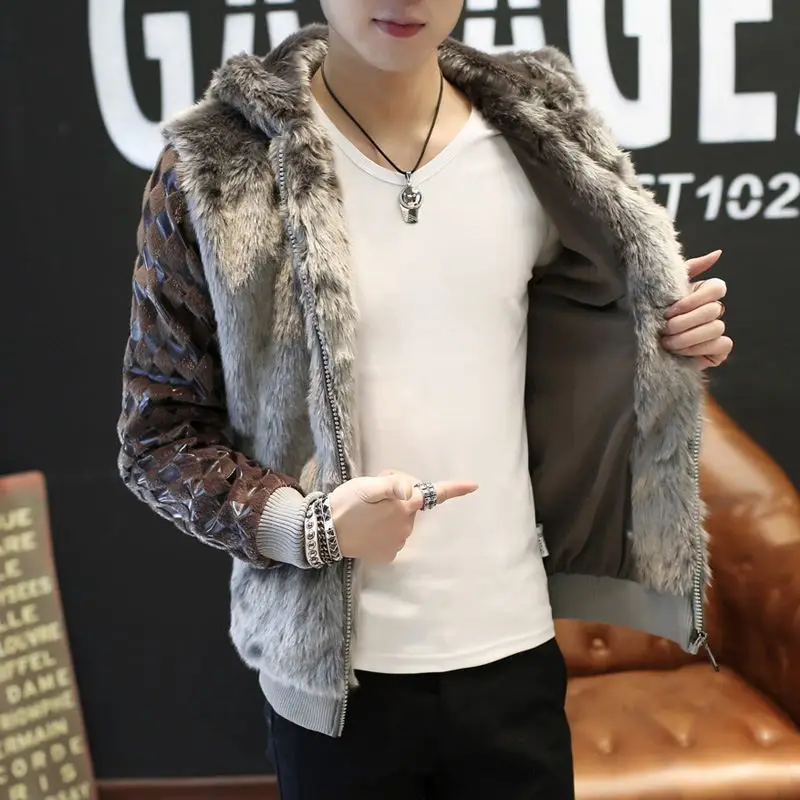 

Boutique New Men's Woolen Wool Jacket Breathable Fashion Warm Comfortable Elegant Trend Solid Color Youth Beautiful Jacket