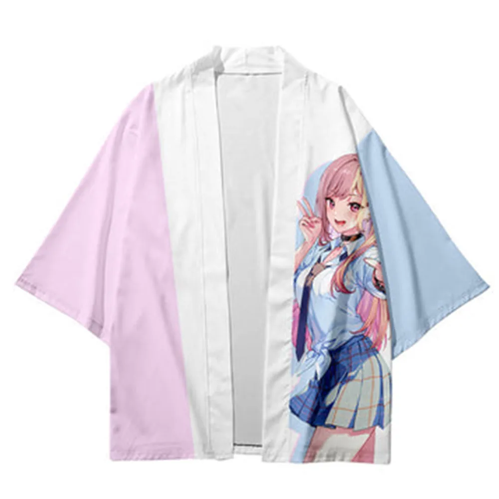 

My Dress-Up Darling Kimono Cardigan Cloak Cosplay Costume Anime Men Women 3D Printed Casual Coat