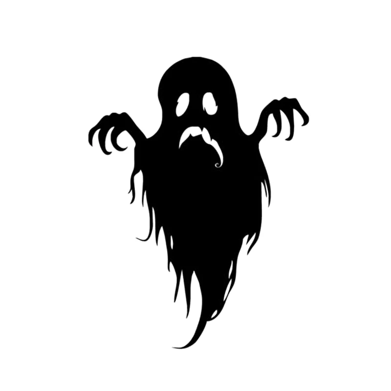 

Интересный Декор призрака на Хэллоуин, автомобильные наклейки, аксессуары, виниловый силуэт 10*13,3