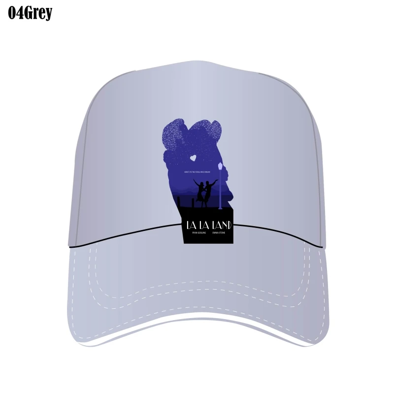 

La La Land V1 Poster Emma Stone Ryan Gosling Bill Hats White All Sunscreens One Size Mesh Visors Caps Bill Hat