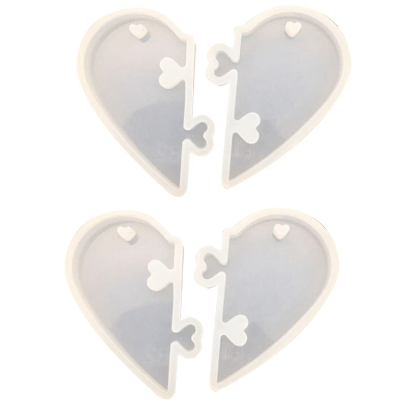 

2PC Love Locks For Lovers Pendant Liquid Silicone Mold DIY Jewelry Mold For Epoxy Resin Uv Resin Mold