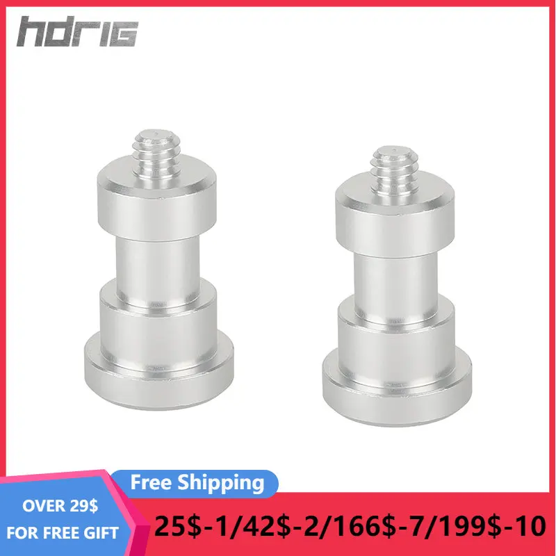 

HDRIG 1/4"-20 Male To M6 Female Thread Screw Adapter For Wall Mount Support Accessories (2 Pieces) for Photography Audio