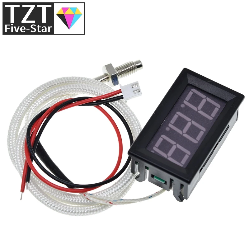 Термометр промышленный высокотемпературный типа K M6 термометр 12 В цифровой