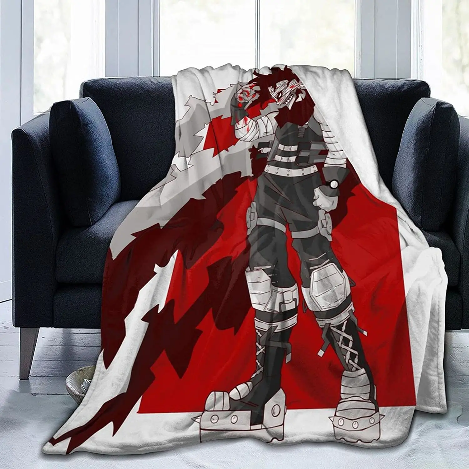 

Hero Killer Stain Fluffy Soft and Comfortable Blanket, Anime Warm Embrace of Sympathy
