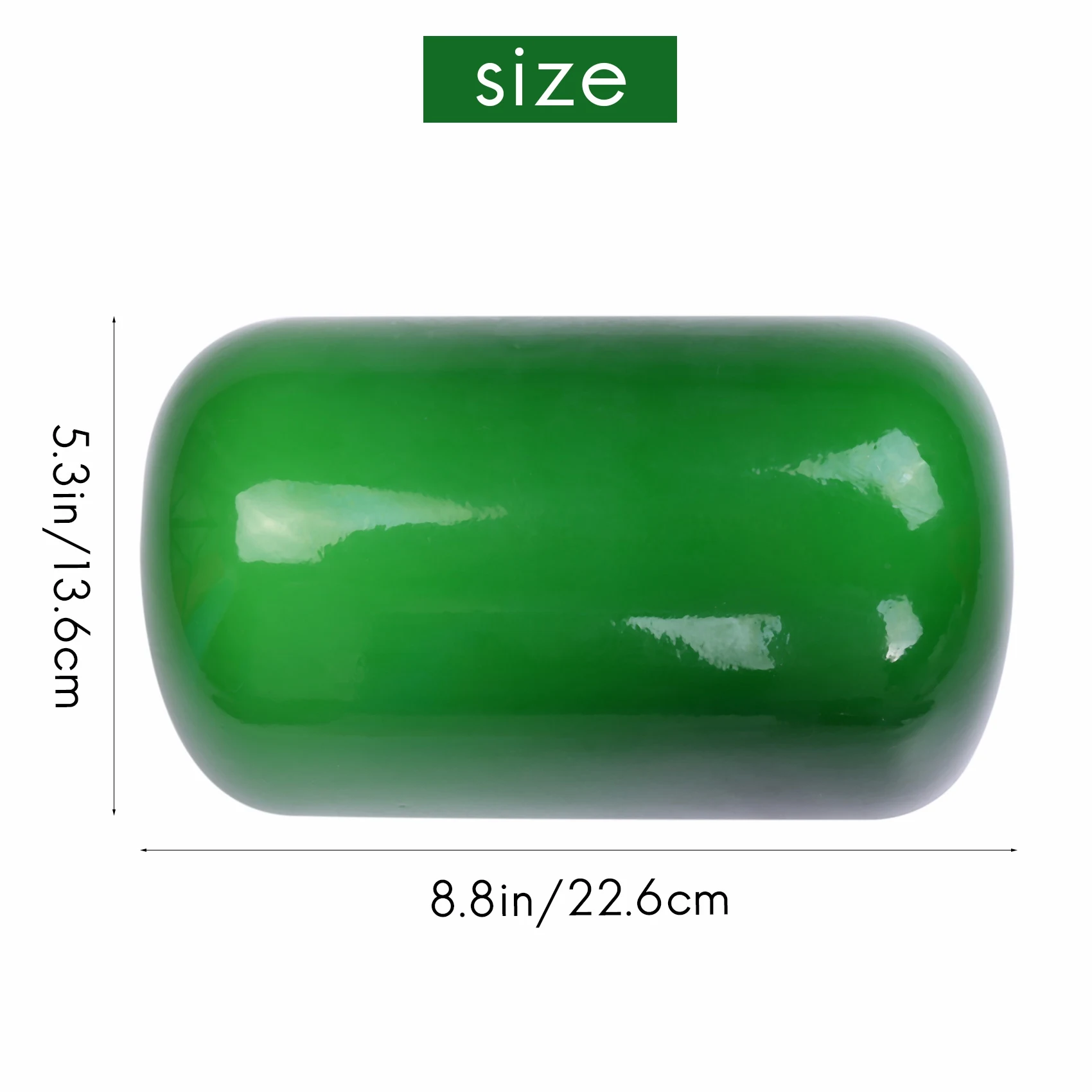 Стеклянная лампа стеклянный абажур зеленый цвет