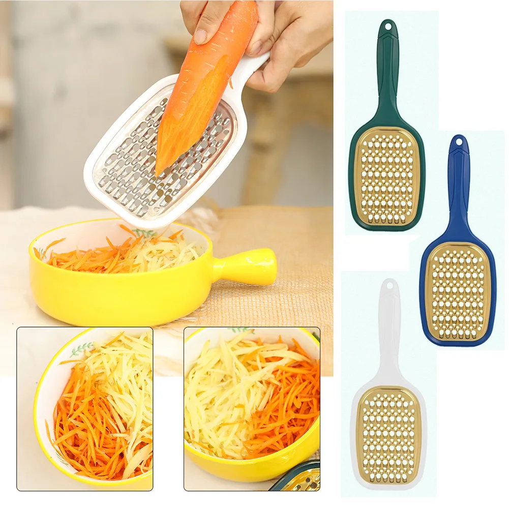 

Home Stainless Steel Kitchen Wire Planer Rotary Slicer Durable Hand-Crank Vegetables Long Handle Graters Carrot Melon Peeler