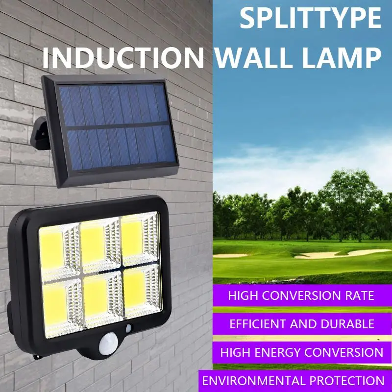 

150LED Split Solar Lamp Outdoor Waterproof Infrared Human Body Induction Wall Lamp Corridor Courtyard Lighting