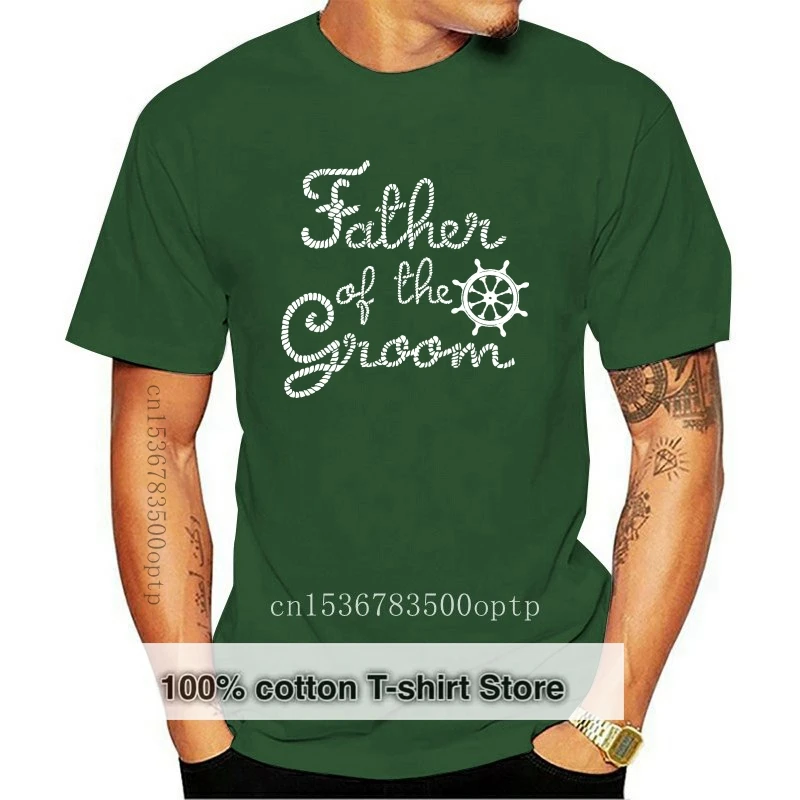 

Father Of The Groom Beach Wedding Ships Wheel T-Shirt S-5XL