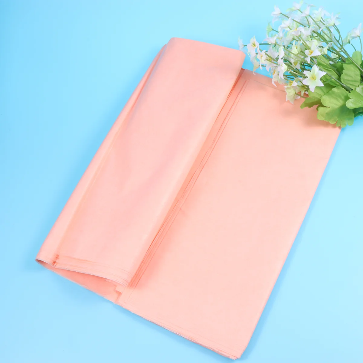 

5 Packs/Set Colored Tissue Paper Thin Craft Paper for Gift Wrapping Wedding Decor Handcraft (Apricot)