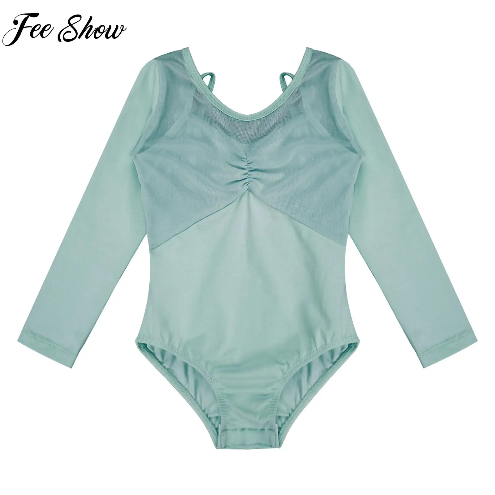 

Ballet Leotard For Girls Kids Dancewear Back Keyhole Long Sleeve Leotards Bodysuit Ballet Costumes Gymnastics Jumpsuit Dancewear