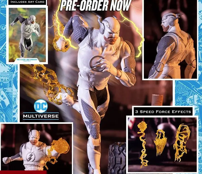 

McFarlane белая кожа вспышка шарнирная фигурка модель игрушки 17 см