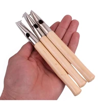 10sets popular stainless steel pottery clay sculpture wax tools set professinal printing batik knives pens