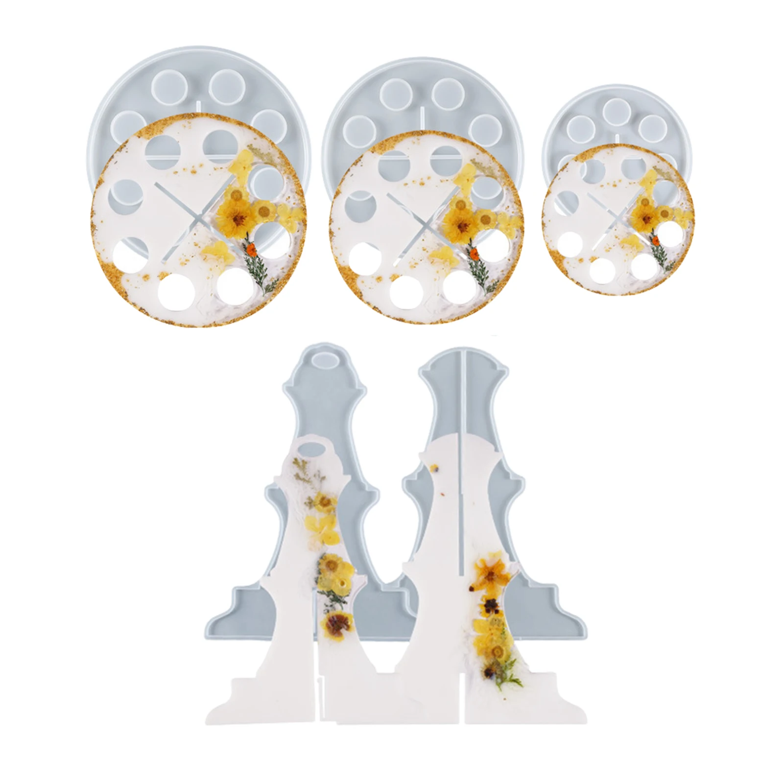 

Coffee Pod Silicone Mold Tray DIY Coffee Pod Resin Molds Silicone Tray Mold Tool Casting Mold For Making Dessert Serving Stand