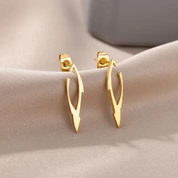 tribal totem tattoo stud earrings for women stainless steel gold religious piercing earring lucky amulet jewelry collares mujer