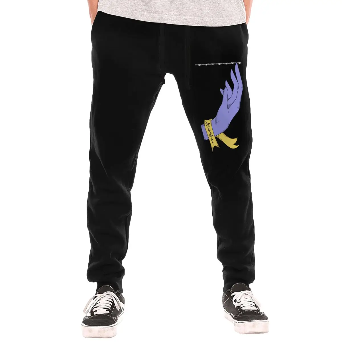 

Осенне-зимние мужские спортивные штаны с маленьким принтом, удобные и теплые, подходят для повседневной носки