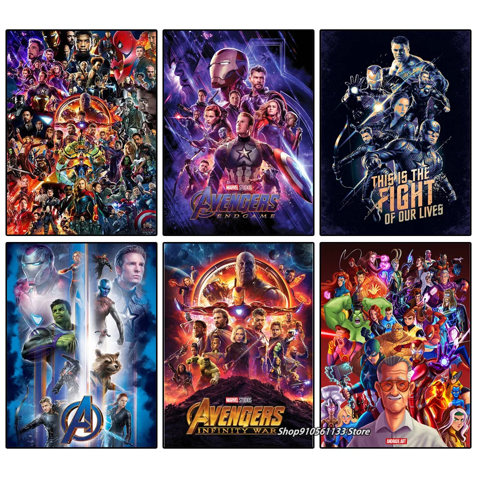 

5D алмазная живопись Мстители Marvel супергерой полная Алмазная вышивка наборы для вышивки крестиком Мозаика картина домашний декор искусство...