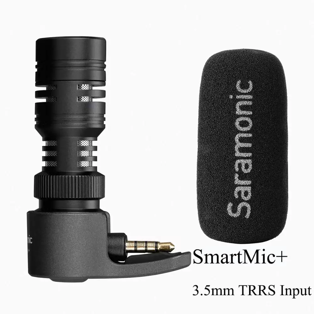 Saramonic SmartMic + Di/UC Type-C Directional Microphone with Foam Windscreen for IOS iPhone 13 11 7 7 plus Android Smartphones enlarge