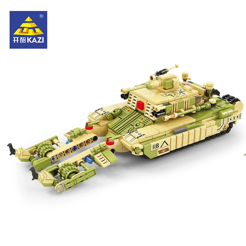 World War II RU BMR-3M Armored Minesweeper Model MOC Building Block M1A2 Tank Assembly Children's Toy Birthday Gift
