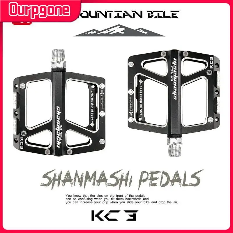 

Bicycle Pedal Mountain Bike Pedals Alu MTB/BMX 2DU Bearings Fixie Bike Footrest Big Flat Treat Ultralight Cycling Bicycle Parts
