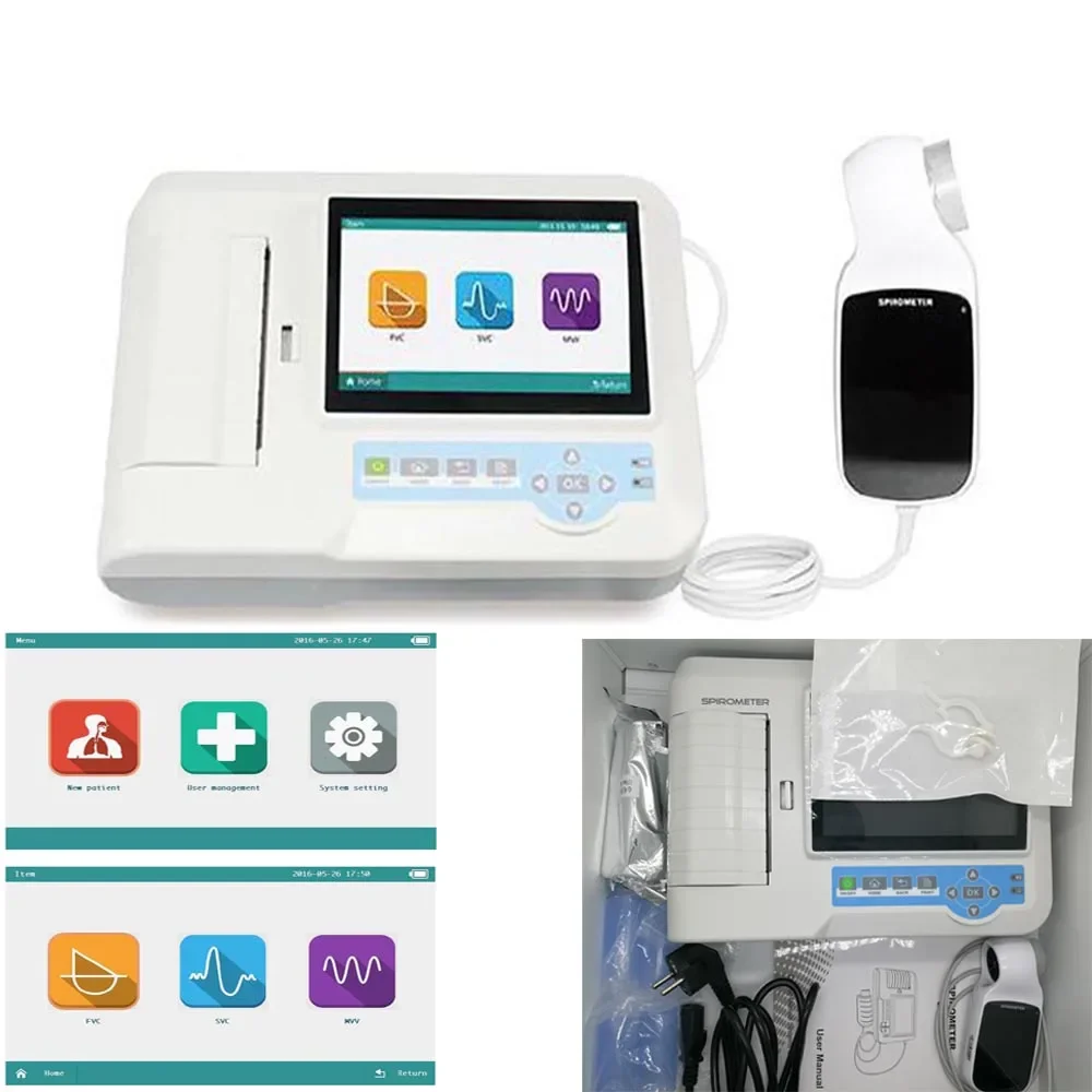 Цифровой спирометр Contec SP100 портативный тестер функций легких легкое устройство