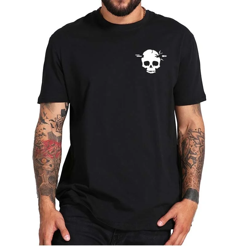 

Camiseta de caza Showdown con el icono de la muerte para hombre, prenda de vestir para amantes del juego de caza en primera