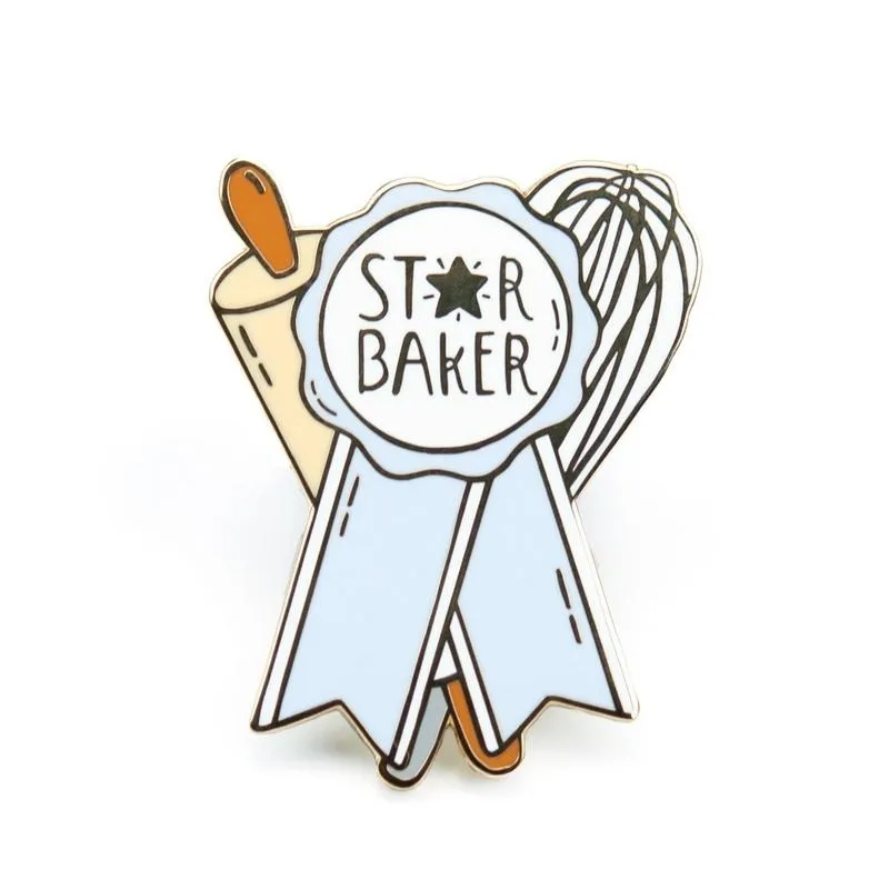 STAR BAKER Enamel Pin Lapel Pins Badge Brooch