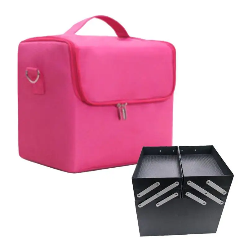 

Makeup Organizer Box Cosmetic Storage Box Organizer Travel Case Detachable Large Capacity Makeup Storage Organizer For Makeup